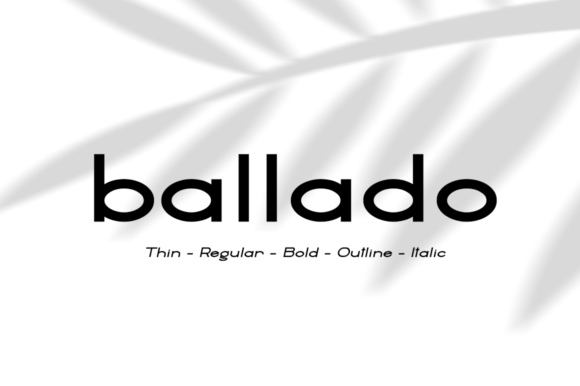 Ballado: A Modern Sans Serif for Web Design