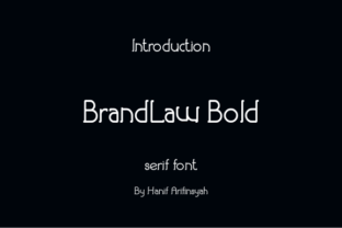 Brandlaw Bold: A Bold Statement in Serif Design