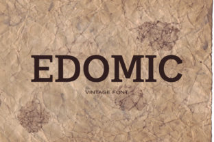 Edomic: A Bold Serif Font for Business Branding