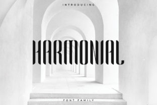Harmonial: A Bold Sans Serif Font