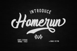 Homerun Script: A Creative Font for Makers