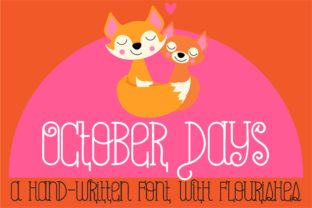October Days: A Fall Font for Web Design