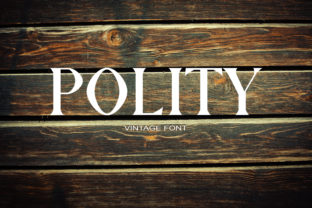 Polity: A Bold Serif Font for Creative Makers