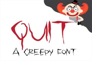Quit: A Creepy Font for Editorial Design