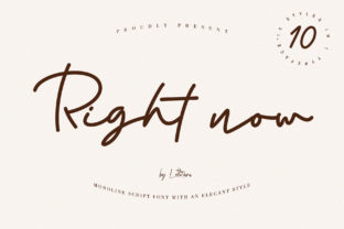Right Now: A Script Font for Modern Web Design
