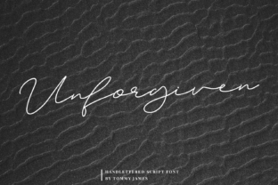 Unforgiven: A Script Font for Elegant Design